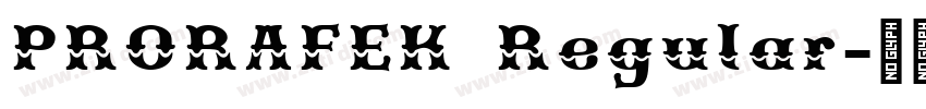 PRORAFEK Regular字体转换
